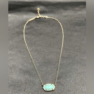 Kendra Scott Elisa Silver & Turquoise Necklace